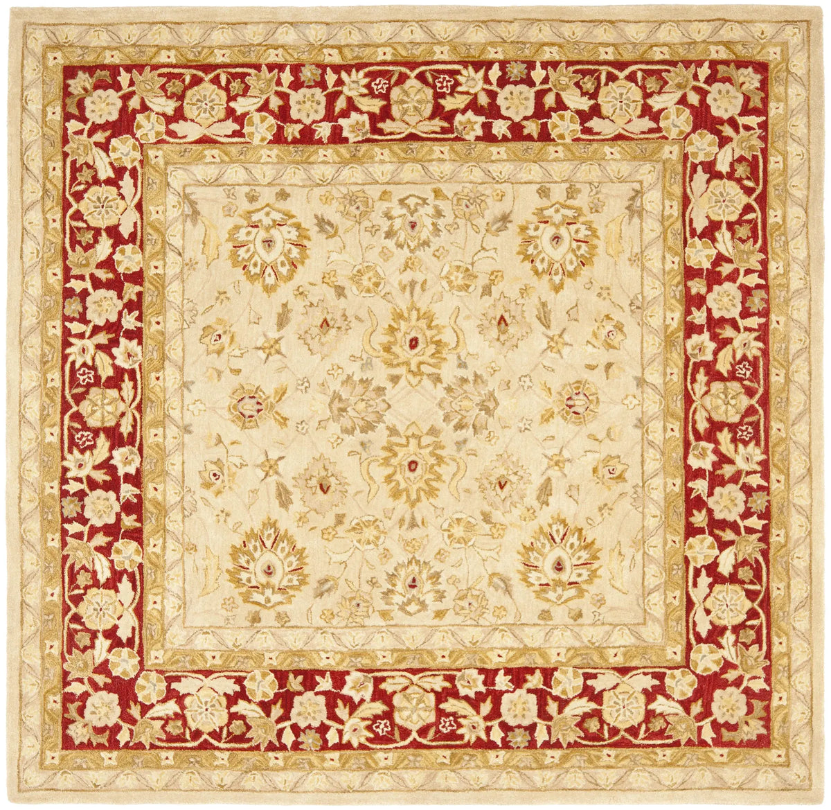 Safavieh Anatolia 8'-0" x 8'-0" Rug in Ivory / Red