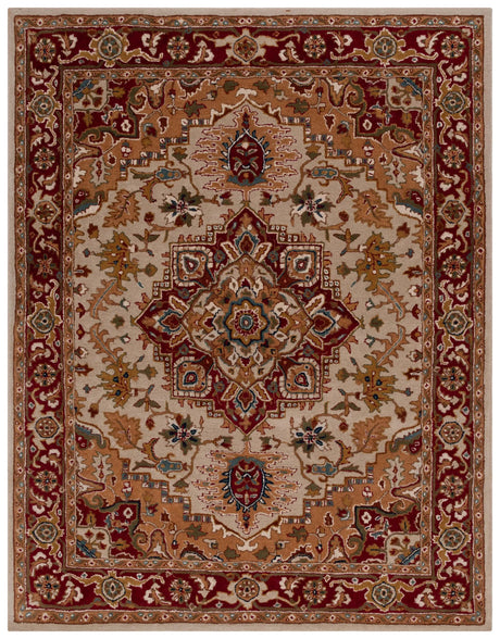 Safavieh Classic 9'-6" x 13'-6" Rug in Light Gold / Red