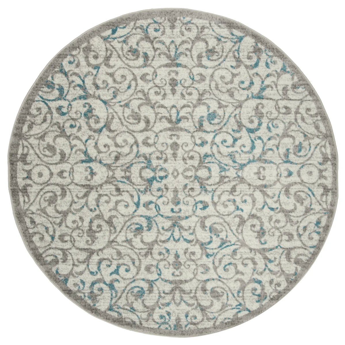 Safavieh Skyler 6'-7" x 6'-7" Rug in Ivory / Blue