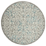 Safavieh Skyler 6'-7" x 6'-7" Rug in Ivory / Blue