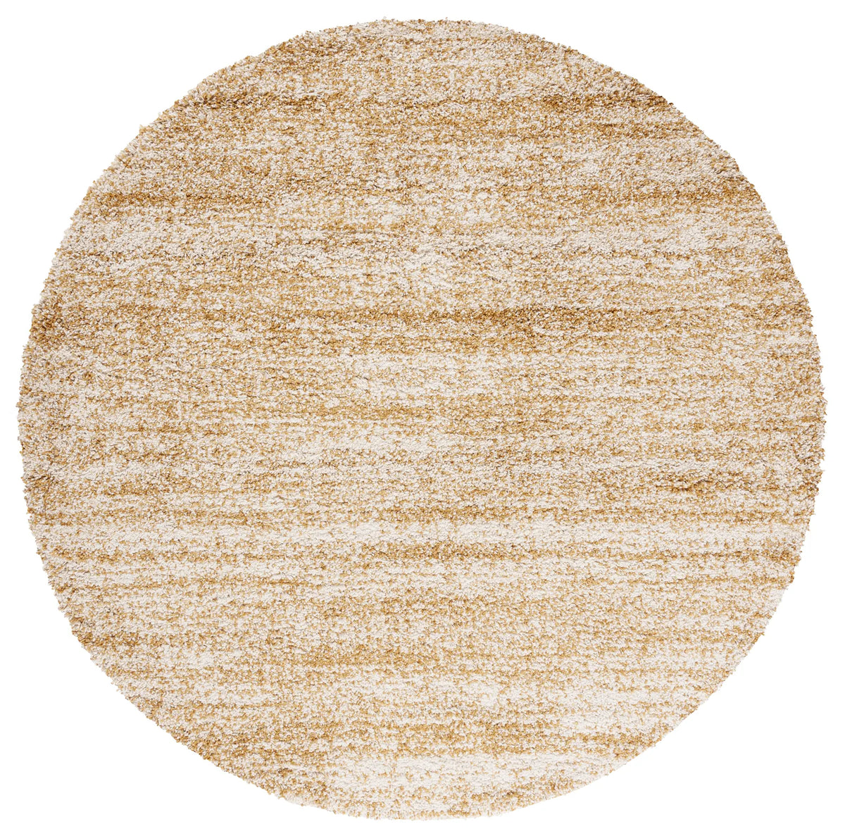 Safavieh Hudson Shag 7'-0" x 7'-0" Rug in Ivory / Gold
