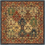 Safavieh Heritage 6'-0" x 6'-0" Rug in Beige / Burgundy
