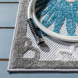 Safavieh Cabana 4'-5" x 6'-5" Rug in Beige / Blue