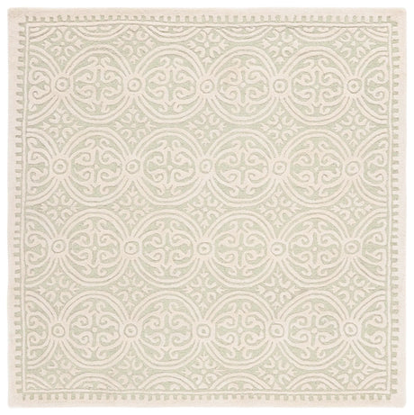Safavieh Cambridge 6'-0" x 6'-0" Rug in Light Green / Ivory