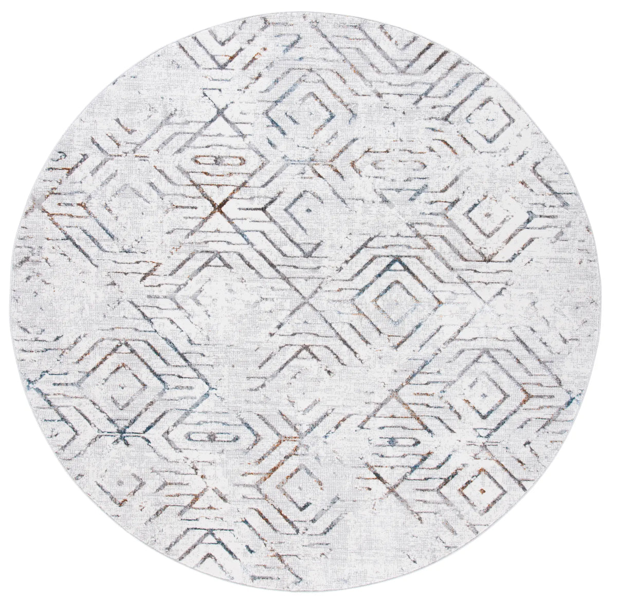 Safavieh Sonoma 6'-7" x 6'-7" Rug in Grey / Ivory