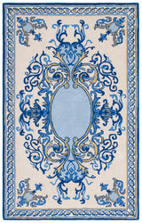 Safavieh Empire 4'-0" x 6'-0" Rug in Blue / Ivory