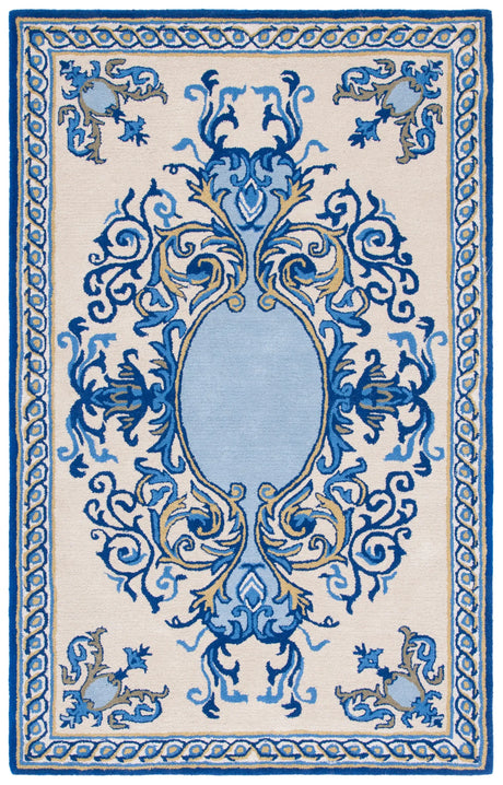 Safavieh Empire 4'-0" x 6'-0" Rug in Blue / Ivory