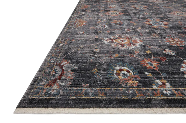 Loloi Samra Sam-08 Charcoal/Multi Rugs - rug corner