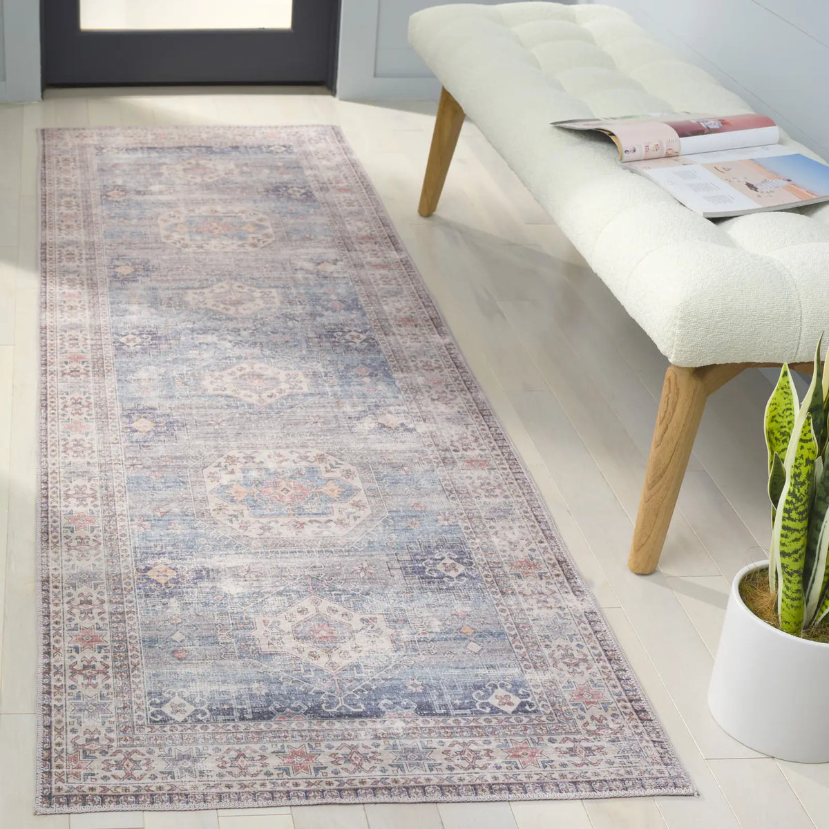 Safavieh Arizona 2'-6" x 8'-0" Rug in Blue / Grey