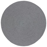 Safavieh Braided 5'-0" x 5'-0" Rug in Black / White