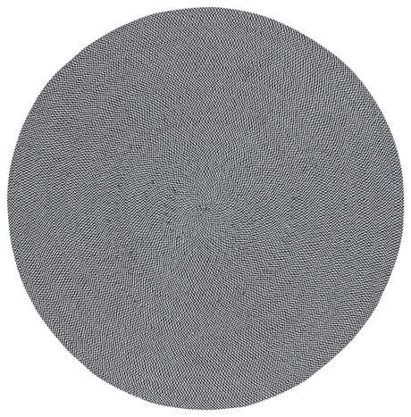 Safavieh Braided 5'-0" x 5'-0" Rug in Black / White