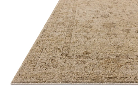 Loloi Willa WIA-08 Wheat / Natural Power Loomed Rug - rug corner