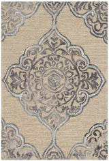 Safavieh Dip Dye 2'-0" x 3'-0" Rug in Beige / Blue