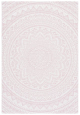 Safavieh Courtyard 4'-0" x 5'-7" Rug in Ivory / Soft Pink