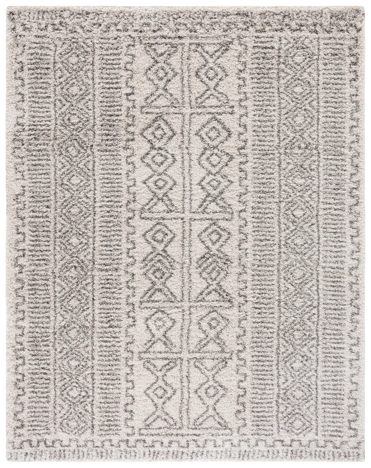 Safavieh Hudson Shag 10'-0" x 14'-0" Rug in Ivory / Grey