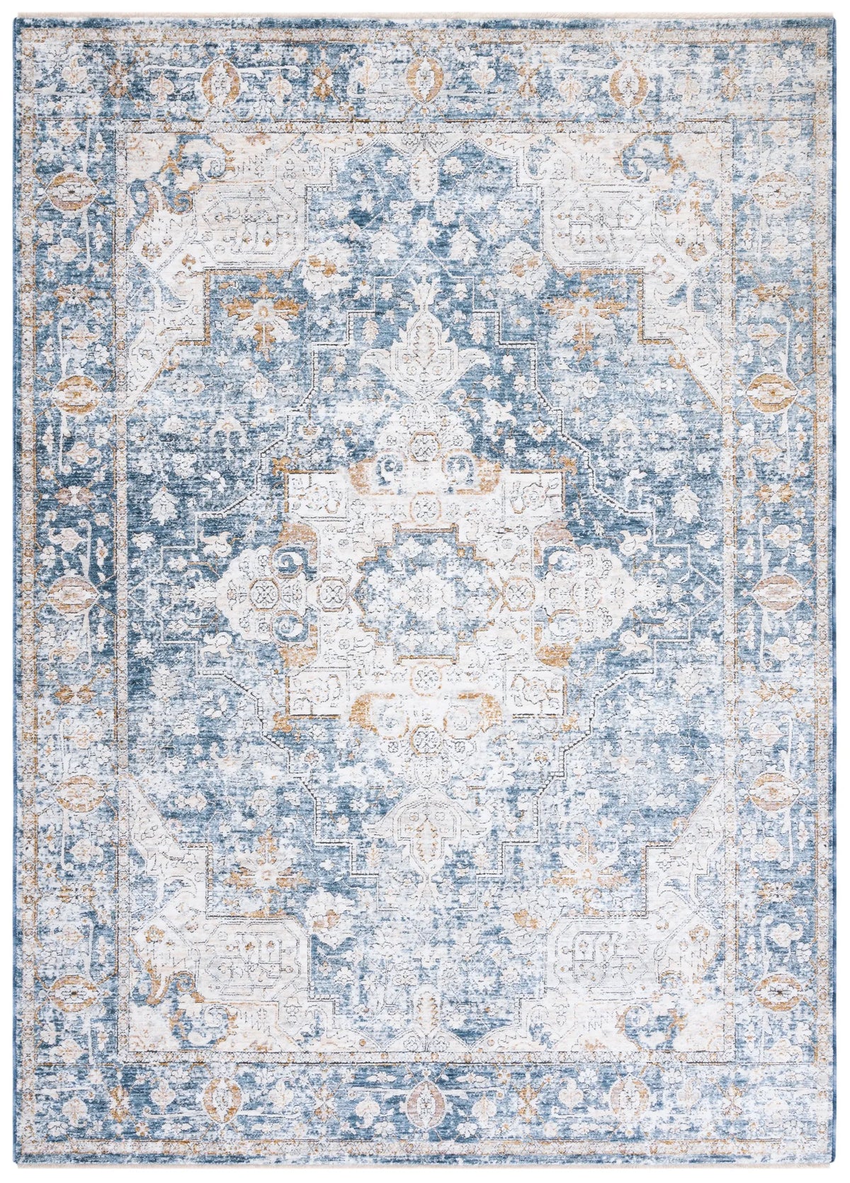 Safavieh Moondust 600 4'-0" x 6'-0" Rug in Ivory / Blue