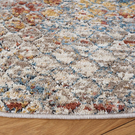 Safavieh Valencia 6'-4" x 6'-4" Rug in Beige / Rust