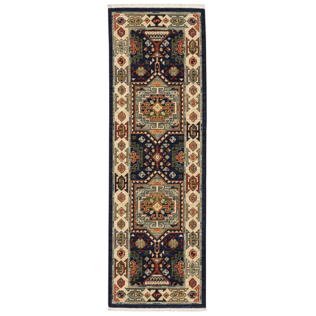 Oriental Weavers Sphinx Lilihan 041H6 Blue/ Ivory Rugs - runner