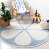 Safavieh Vermont 6'-0" x 6'-0" Rug in Ivory / Light Blue