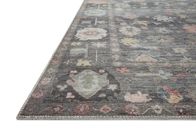Loloi Elysium Ely-03 Charcoal/Multi Rug - rug corner