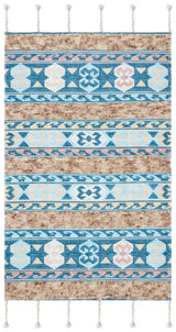 Safavieh Saffron 3'-0" x 5'-0" Rug in Blue / Taupe
