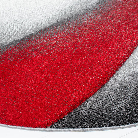Safavieh Hollywood 6'-7" x 6'-7" Rug in Grey / Red