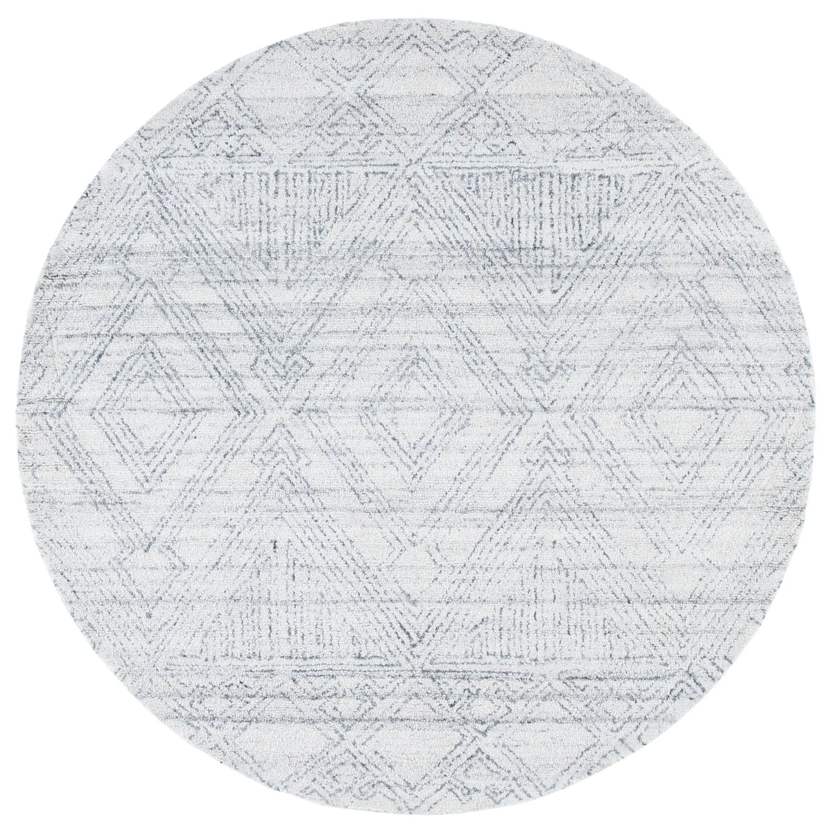 Safavieh Abstract 6'-0" x 6'-0" Rug in Ivory / Grey