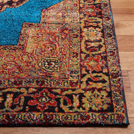 Safavieh Vintage Hamadan 4'-0" x 6'-0" Rug in Gold / Light Blue