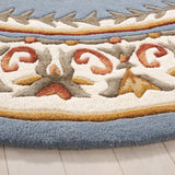 Safavieh Naples 6'-0" x 6'-0" Rug in Light Blue / Ivory