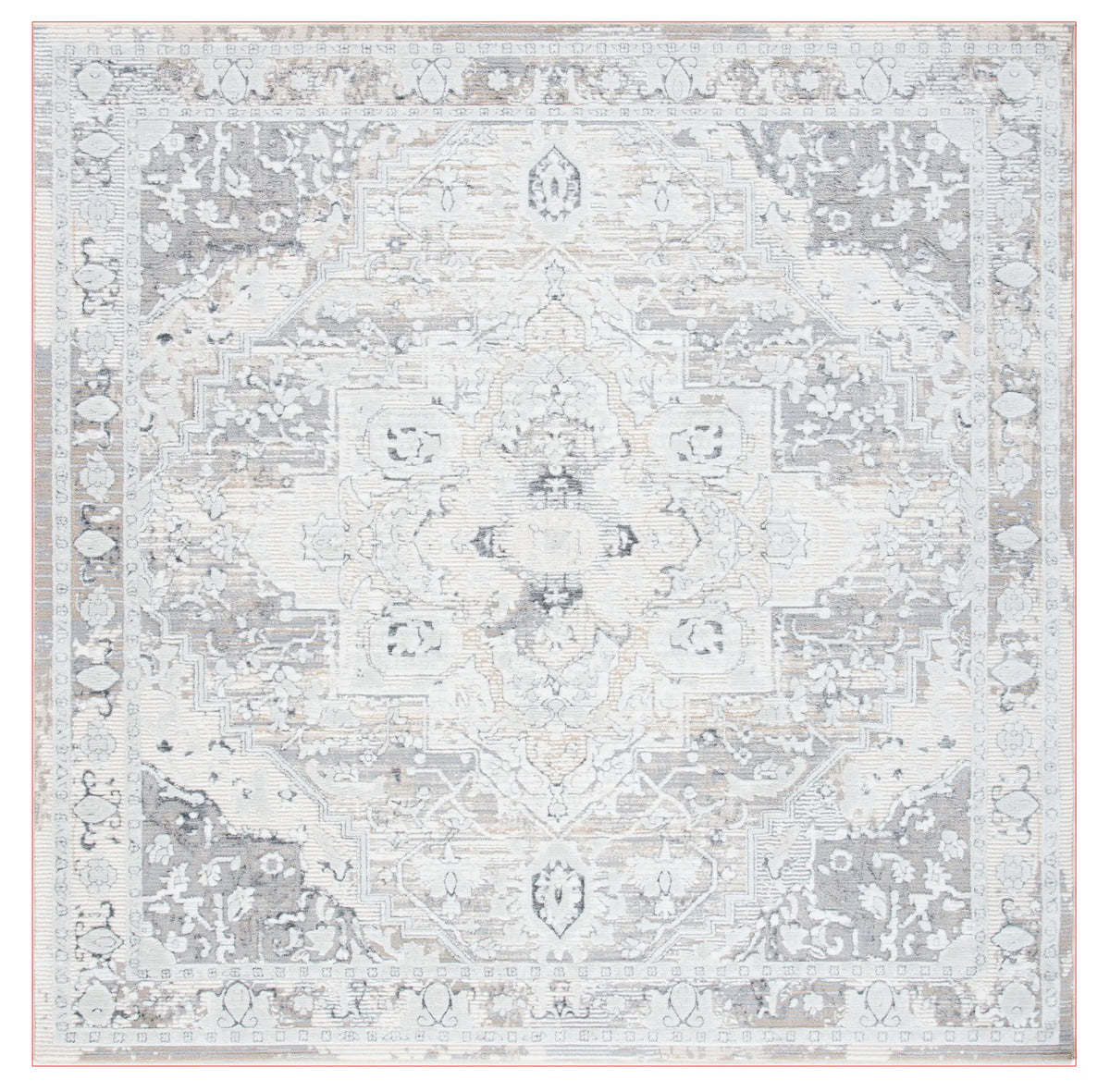 Safavieh Martha Stewart Sabrina 6'-7" x 6'-7" Rug in Grey / Beige