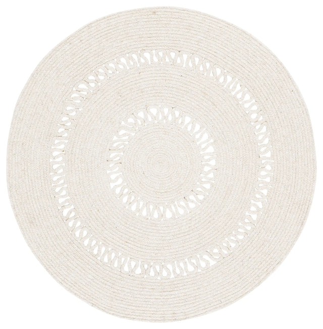 Safavieh Braided 3'-0" x 3'-0" Rug in Beige