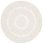 Safavieh Braided 3'-0" x 3'-0" Rug in Beige