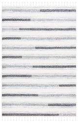 Safavieh Moroccan Tassel Shag 4'-0" x 6'-0" Rug in Ivory / Grey