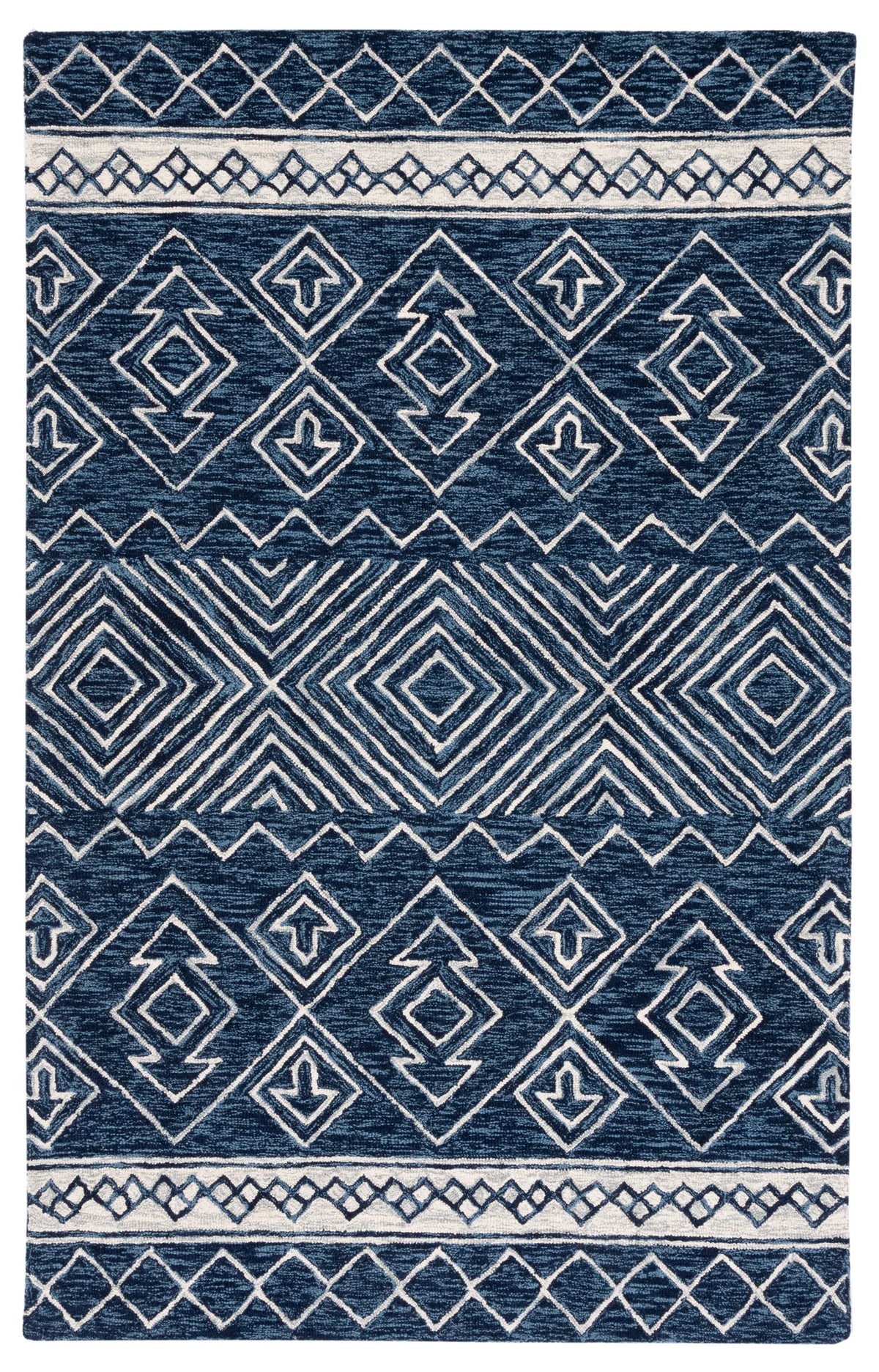 Safavieh Metro 4'-0" x 6'-0" Rug in Navy / Ivory