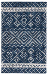 Safavieh Metro 4'-0" x 6'-0" Rug in Navy / Ivory