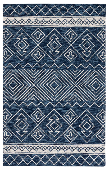 Safavieh Metro 4'-0" x 6'-0" Rug in Navy / Ivory