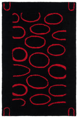 Safavieh Soho 3'-6" x 5'-6" Rug in Black / Red