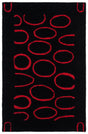 Safavieh Soho 3'-6" x 5'-6" Rug in Black / Red