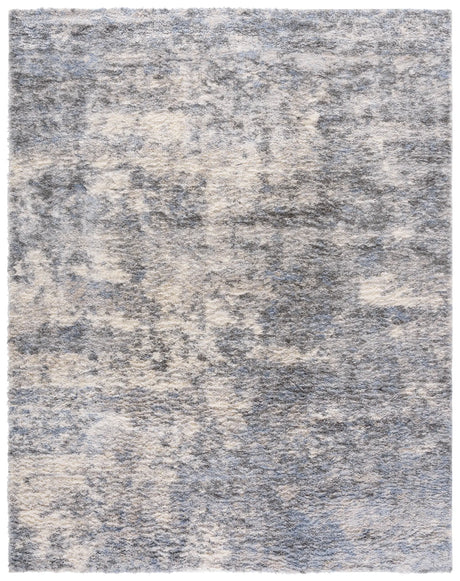 Safavieh Berber Shag 200 10'-0" x 14'-0" Rug in Ivory / Grey