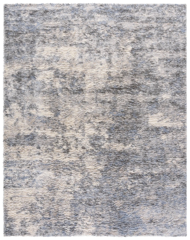 Safavieh Berber Shag 200 10'-0" x 14'-0" Rug in Ivory / Grey