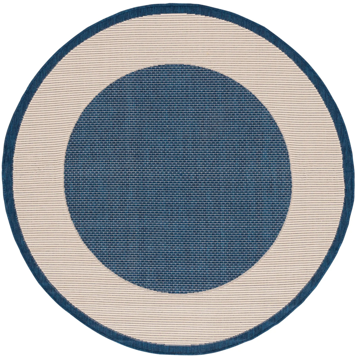 Safavieh Courtyard 5'-3" x 5'-3" Rug in Navy / Beige