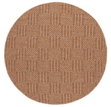 Safavieh Sisal All-Weather 6'-7" x 6'-7" Rug in Natural / Brown
