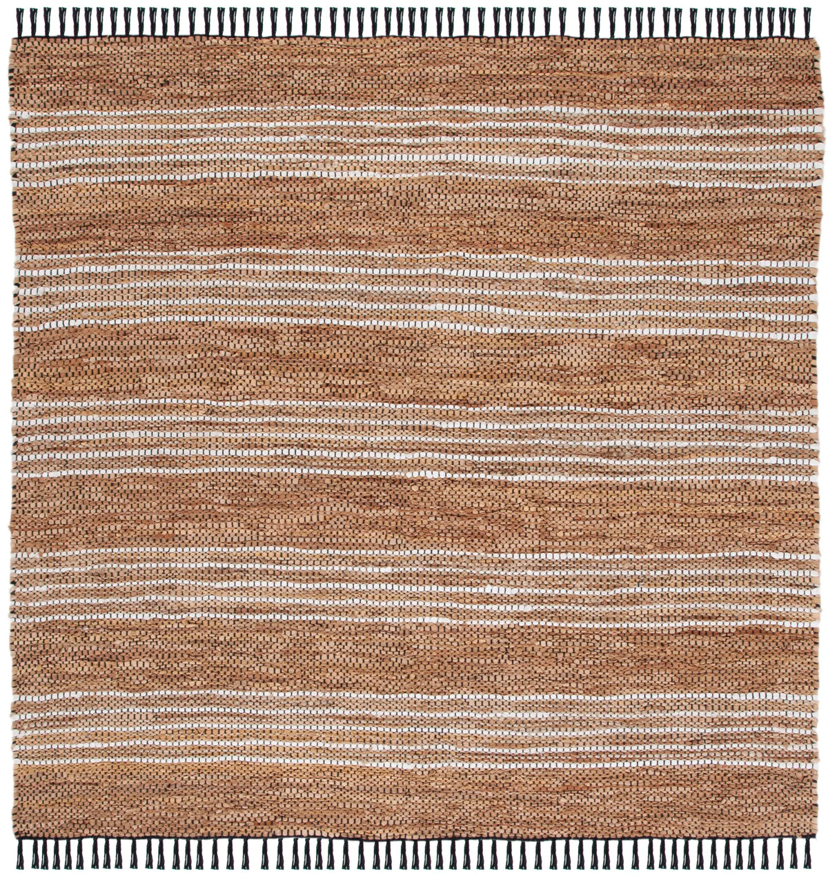 Safavieh Vintage Leather 6'-0" x 6'-0" Rug in Brown / Natural