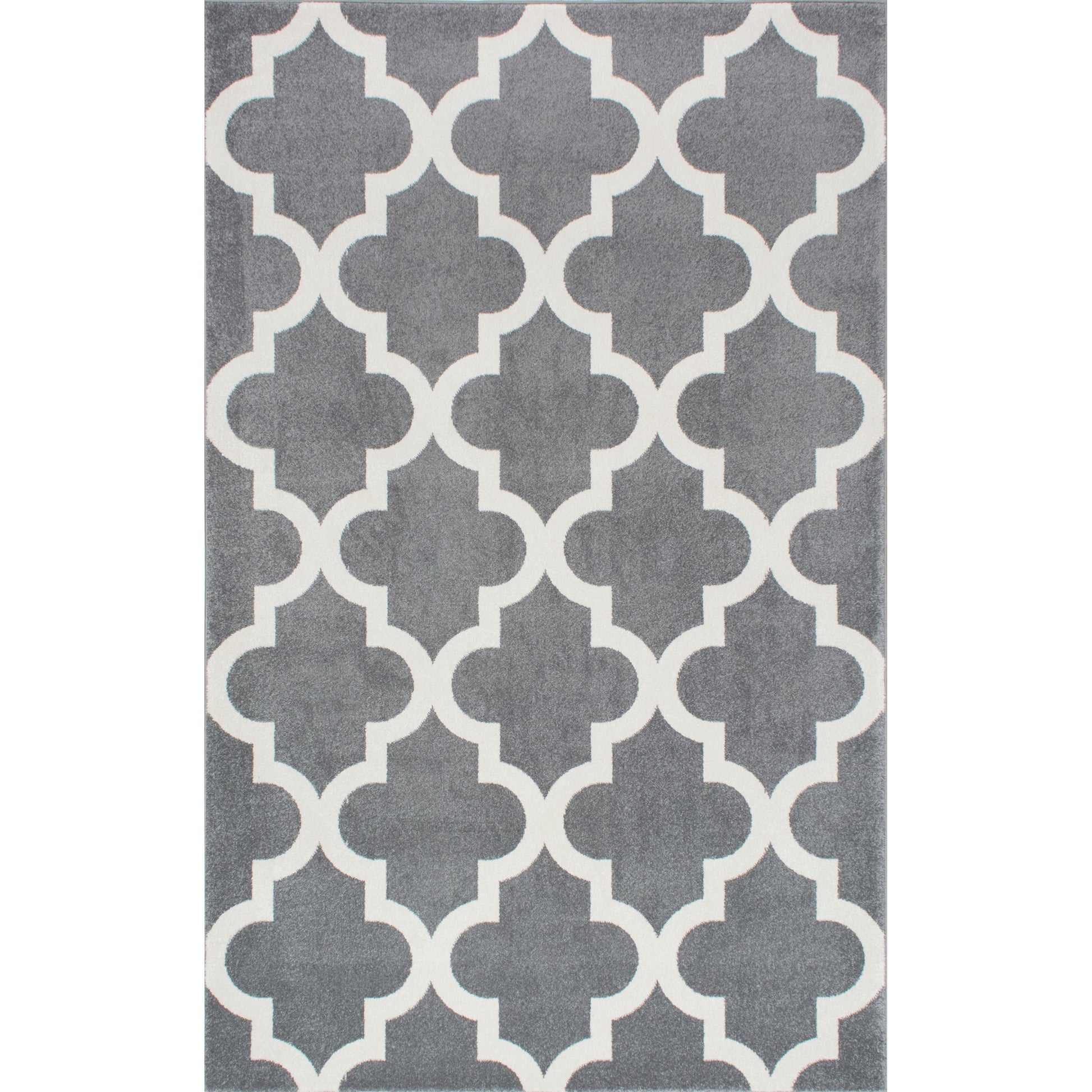 Nuloom Meeker Trellis Rzpl02A Gray Area Rug