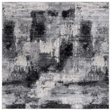 Safavieh Jasper 100 6'-7" x 6'-7" Rug in Black / Ivory