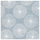 Safavieh Ebony 6'-0" x 6'-0" Rug in Blue / Ivory