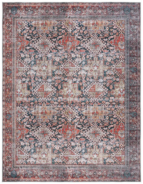 Safavieh Tucson 10'-0" x 14'-0" Rug in Navy / Rust