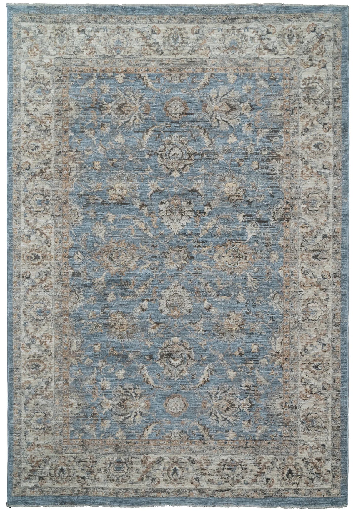 Dynamic Rugs Autumn 10920 Power Loomed Traditional Blue/Beige Rug - Rectangular