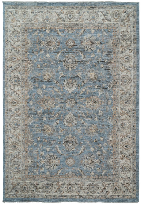 Dynamic Rugs Autumn 10920 Power Loomed Traditional Blue/Beige Rug - Rectangular