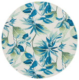 Safavieh Barbados 500 6'-7" x 6'-7" Rug in Ivory / Blue